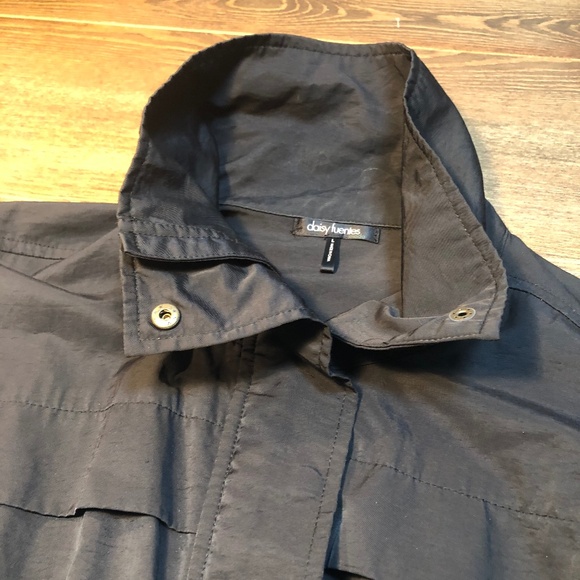 Daisy Fuentes Black Lightweight Coat - Picture 8 of 11